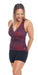 Carra Lee Collective Tank Top Merlot Eco Racer Tankini