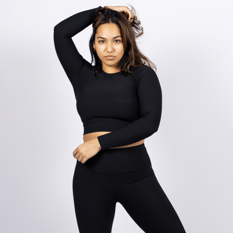 CEACEA SWIMWEAR AVA CROP - BLACK