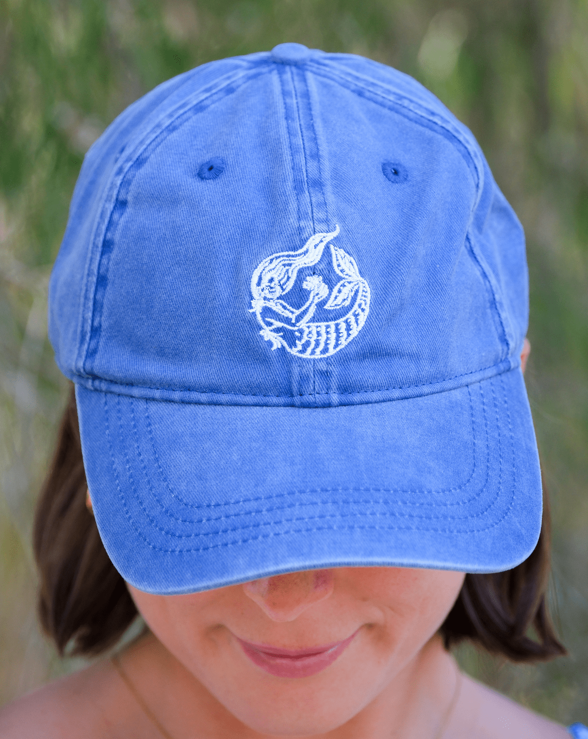 CEACEA SWIMWEAR BLUE / KIDS/SMALL ADULT MERMAID FADED ADULT & KIDS CAPS  - 2 COLOURS