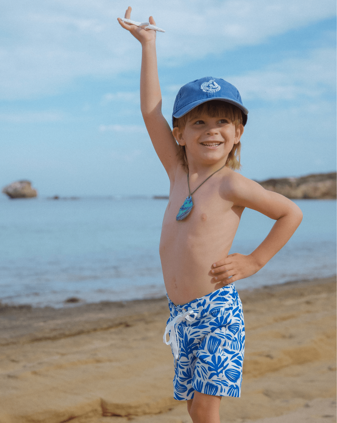 CEACEA SWIMWEAR EDDIE BOYS SWIM SHORTS - SANTORINI