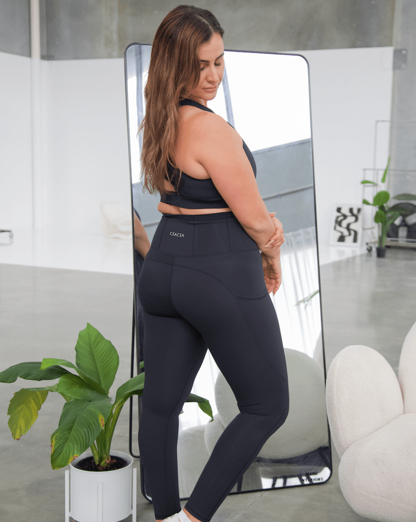 CEACEA SWIMWEAR FULL LENGTH LEGGINGS - LUXE BLACK