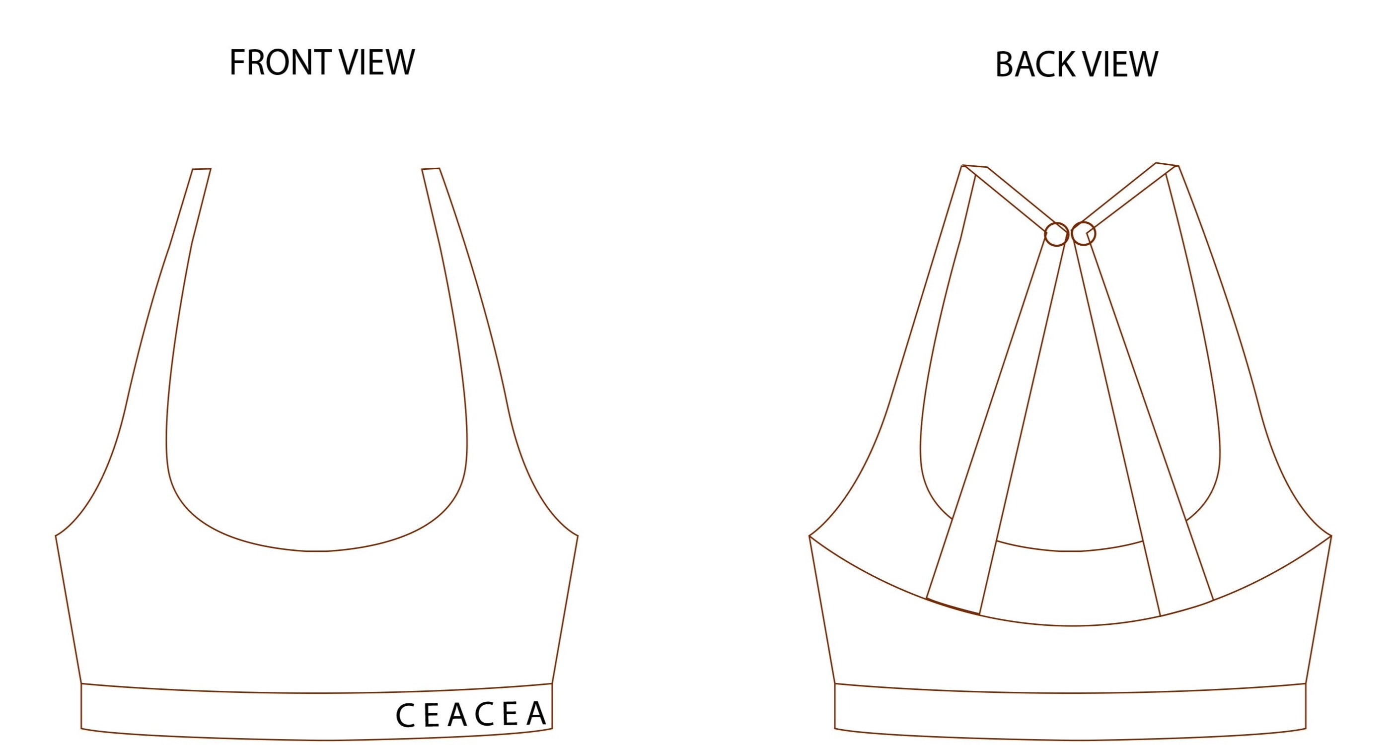 CEACEA SWIMWEAR JASMINE TOP - BLACK