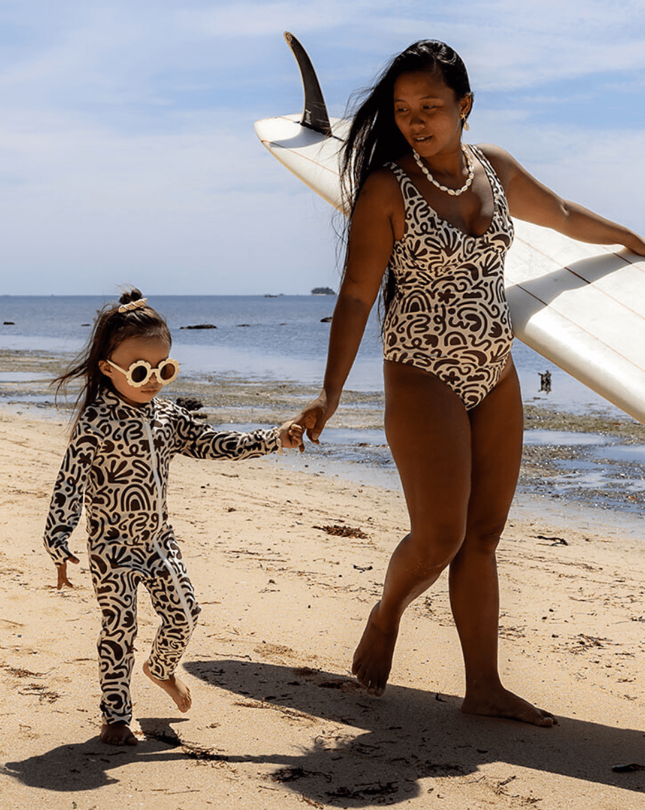 CEACEA SWIMWEAR SIDNEY FULL COVERAGE KIDS SWIM SUIT - COCO CONFETTI