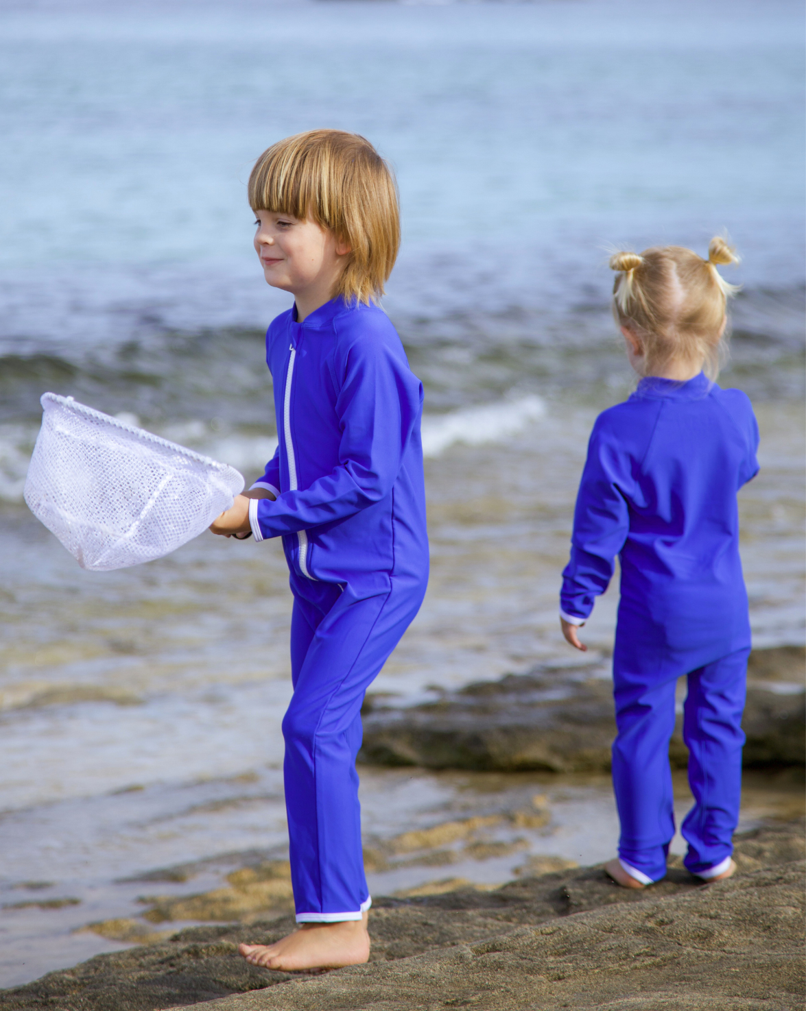 CEACEA SWIMWEAR SIDNEY FULL COVERAGE KIDS SWIM SUIT - SANTORINI BLUE