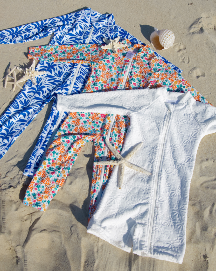 CEACEA SWIMWEAR SIDNEY LONG LEG KIDS SUIT - SANTORINI