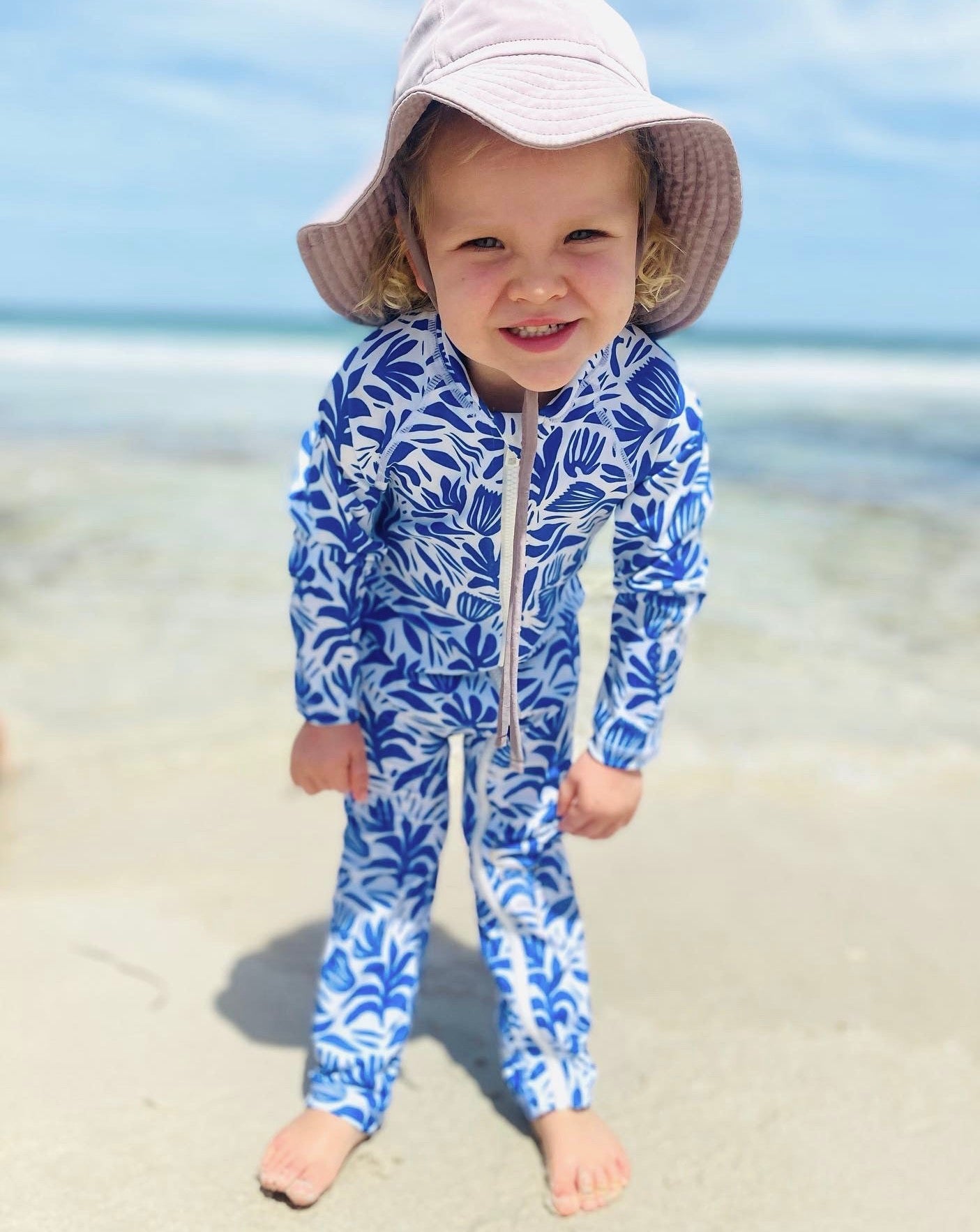 CEACEA SWIMWEAR SIDNEY LONG LEG KIDS SUIT - SANTORINI