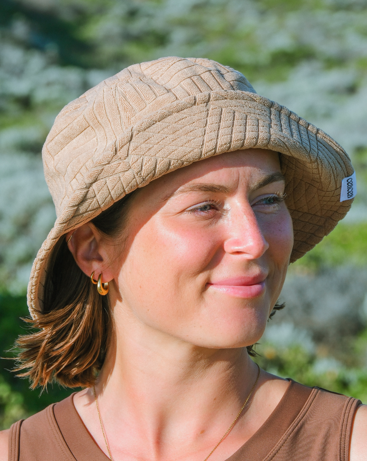 CEACEA SWIMWEAR TAN TOWELLING BUCKET HAT - 3 COLOURS