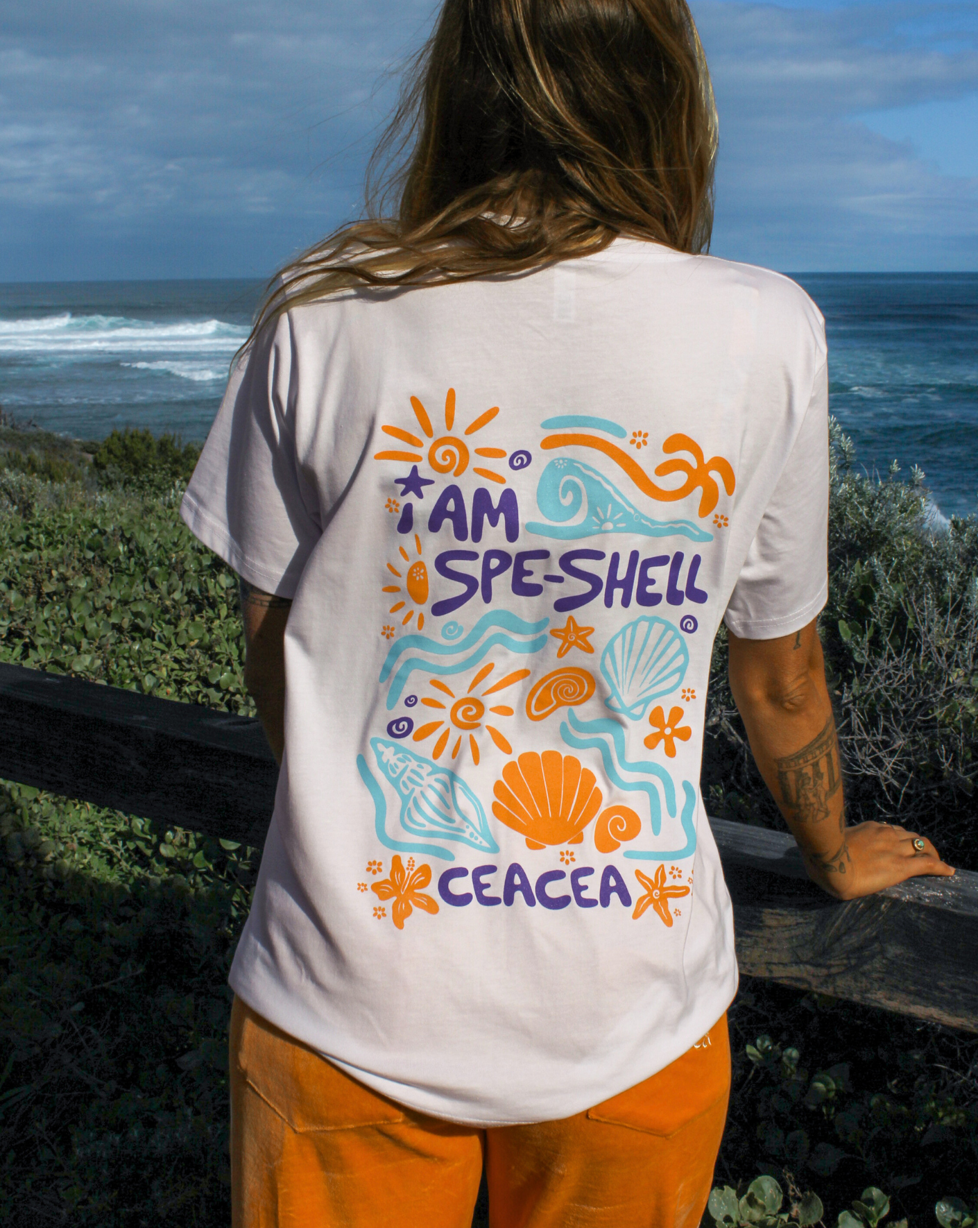 CEACEA T-Shirts Spe-Shell Tee - White