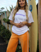 CEACEA Track Pants Dawnie Surf Trackies - Tangerine