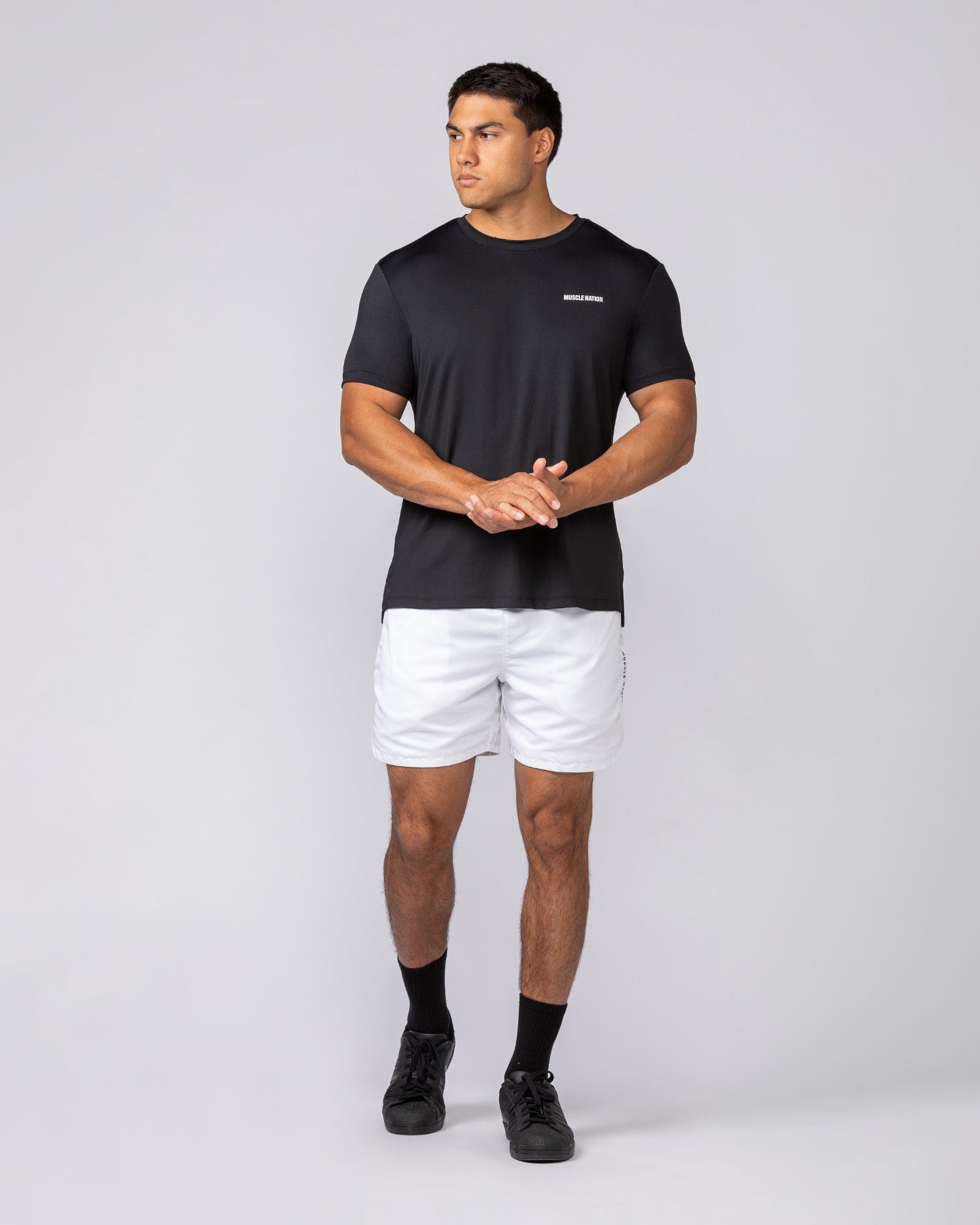 Climaflex Active Tee in Black - Muscle Nation men's training tee, view 6