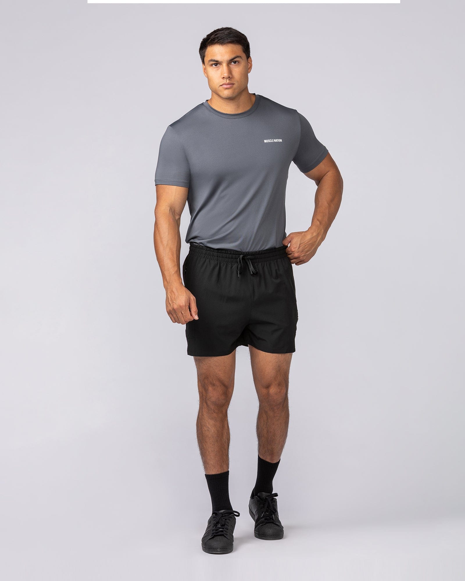 Climaflex Active Tee in Tornado - Muscle Nation men's training tee, view 6