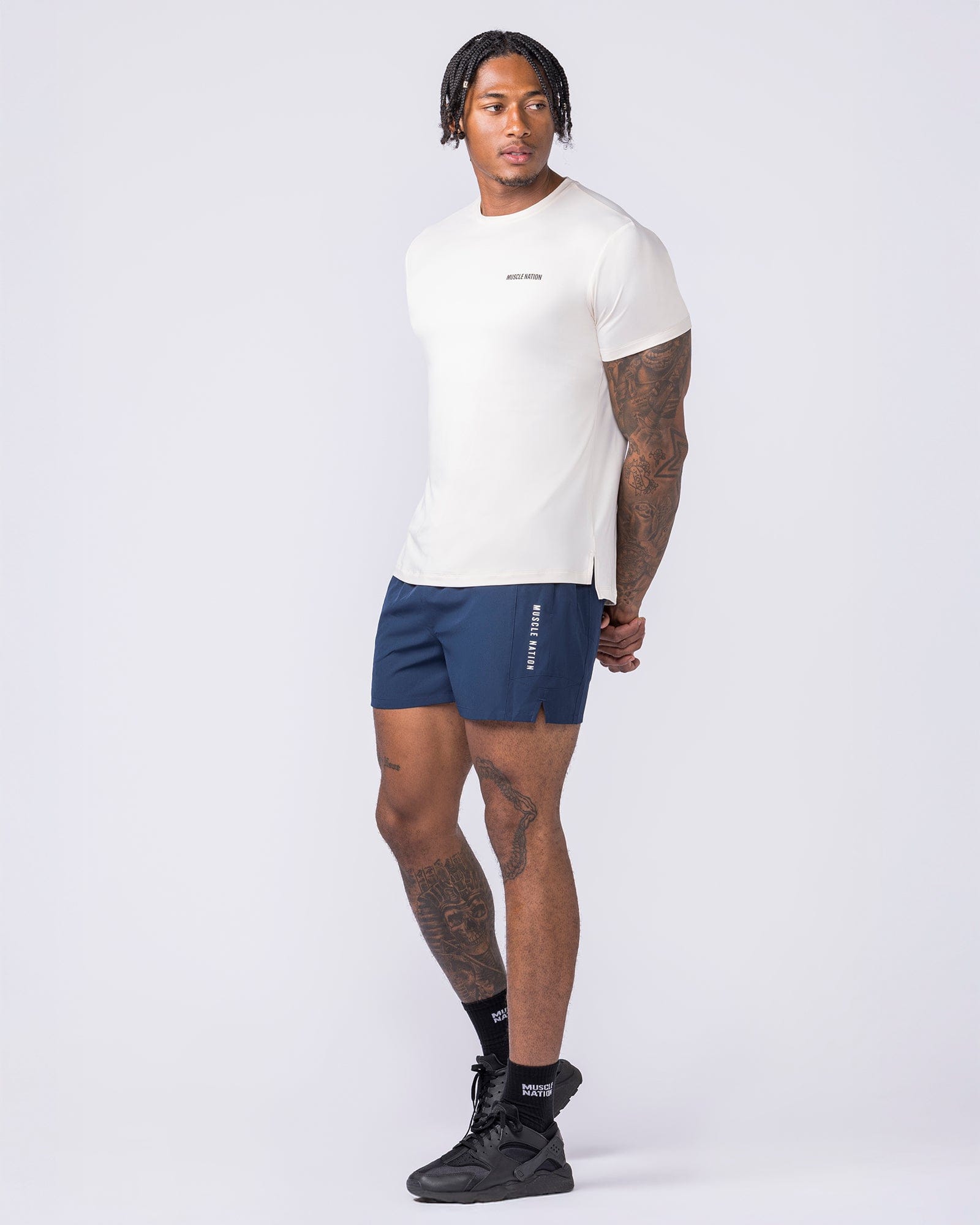Climaflex Active Tee in Travertine - Muscle Nation men's training tee, view 5