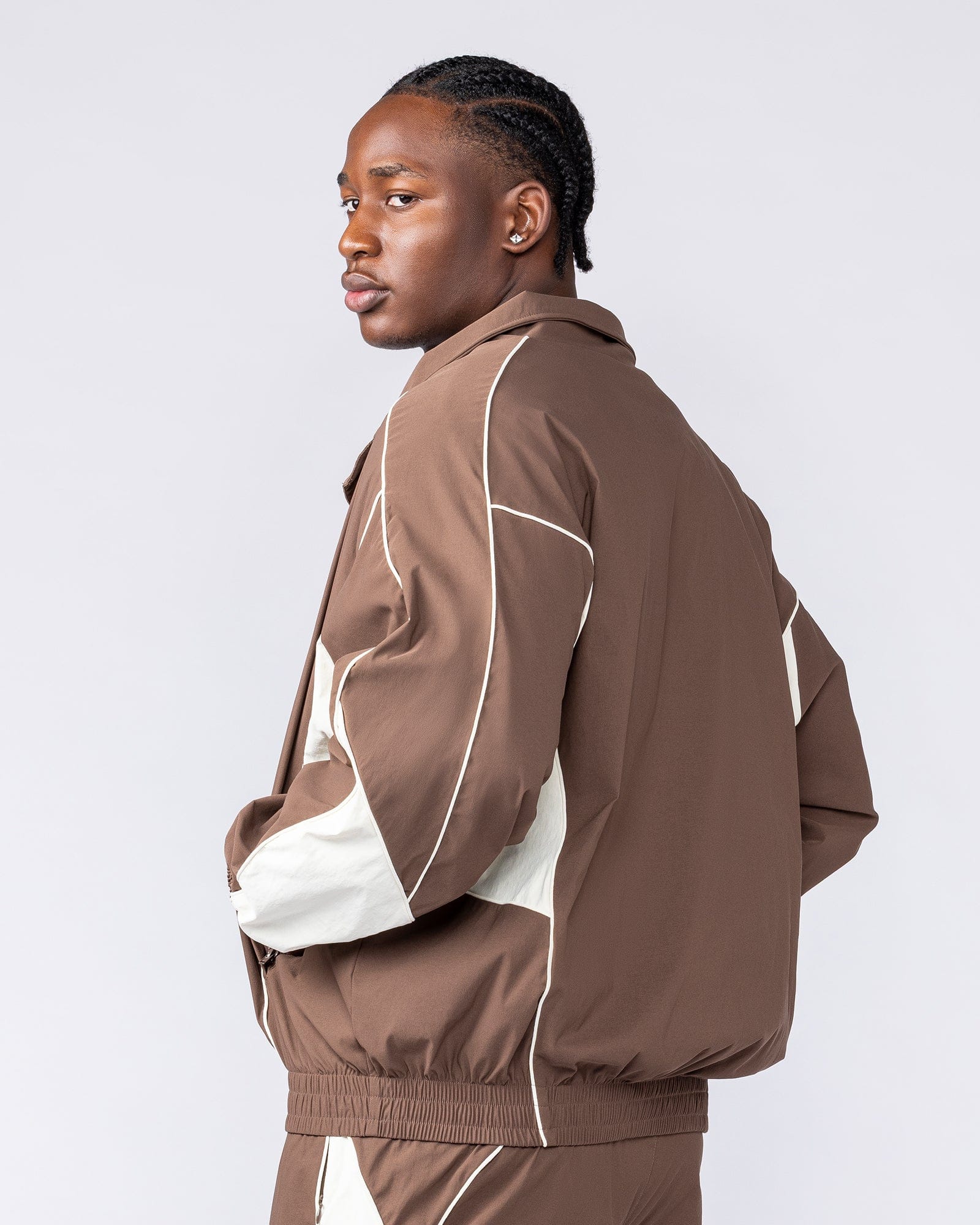 Command Windbreaker Zip Through - Brown
