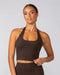 Define Bra Tank Cocoa - Muscle Nation women's tank top