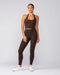 Define Bra Tank Cocoa - Muscle Nation women's tank top, view 5