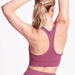 Dharma Bums Sports Bras Racer Back Sports Bra - Rosewater