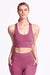 Dharma Bums Sports Bras Racer Back Sports Bra - Rosewater