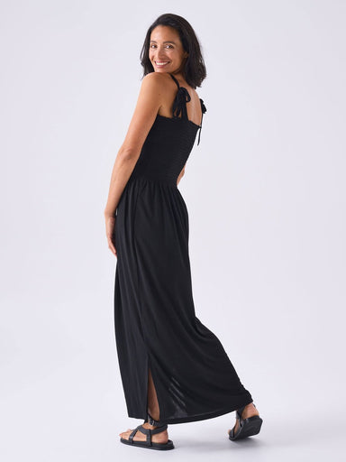Dharma Bums Tops Copy of Modal Reversible V Neck Slip Dress - Putty