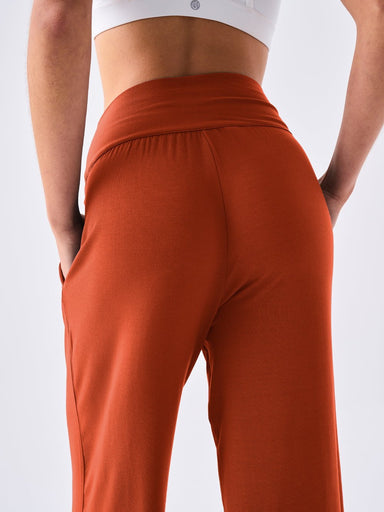 Dharma Bums Track Pants Nomad Modal Wide Leg Pant - Clay