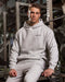 Essential Hoodie Grey Marl - Muscle Nation men's hoodie