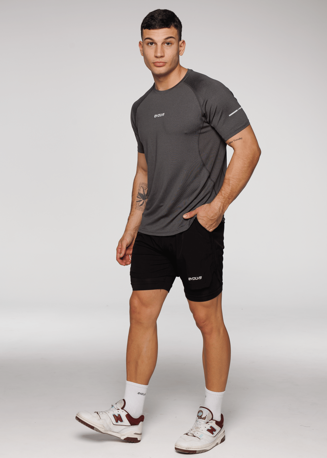 Evolve Apparel Limitless Hyper Tee - Charcoal