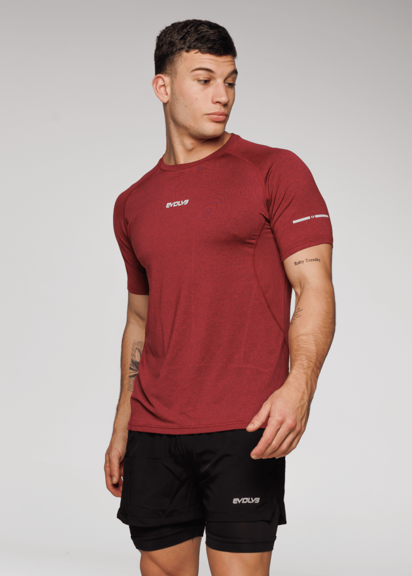 Evolve Apparel Limitless Hyper Tee - Maroon