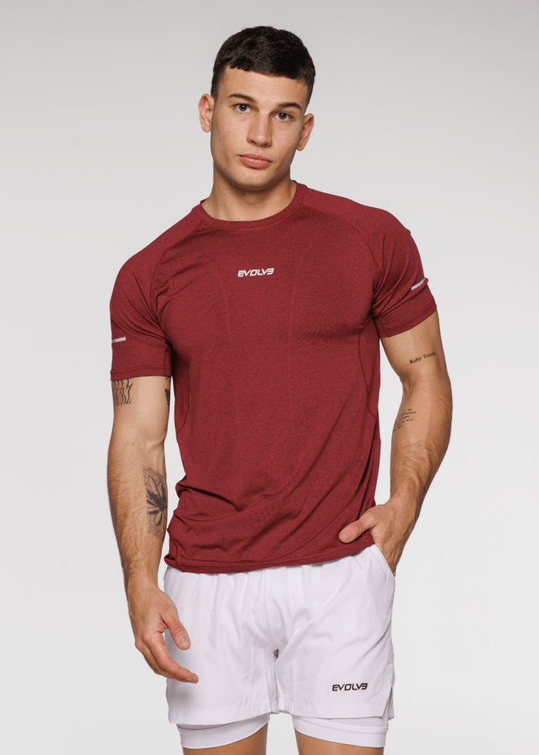 Evolve Apparel Limitless Hyper Tee - Maroon