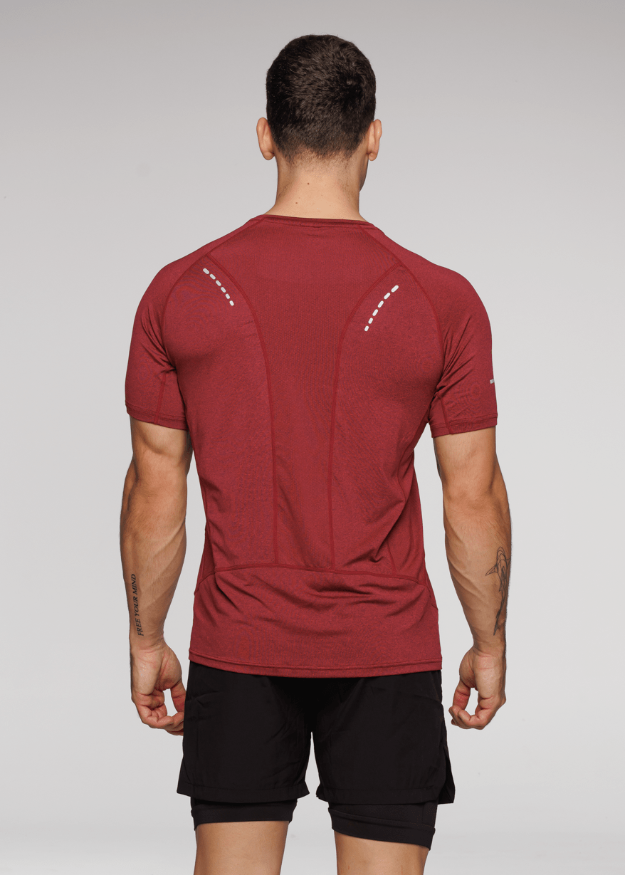 Evolve Apparel Limitless Hyper Tee - Maroon