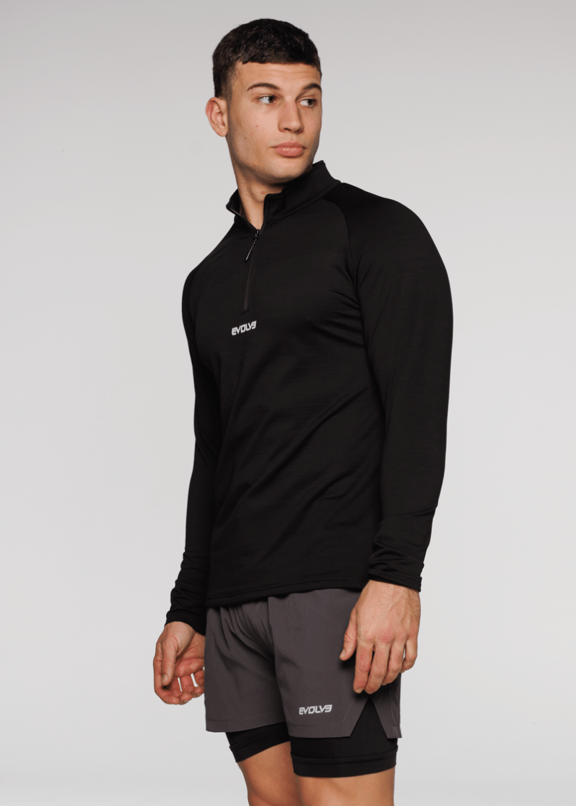 Evolve Apparel Limitless ¼ Zip Jacket - Black