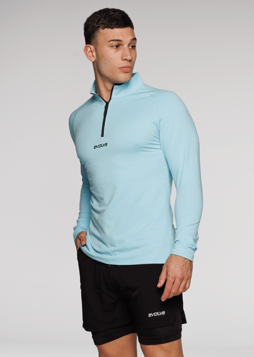 Evolve Apparel Limitless ¼ Zip Jacket - Sky Blue