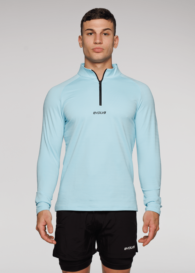 Evolve Apparel Limitless ¼ Zip Jacket - Sky Blue