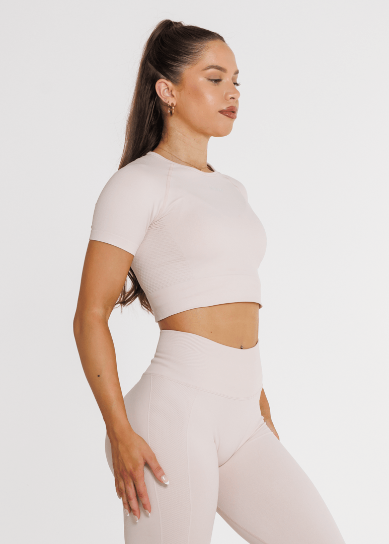 Evolve Apparel Prime Seamless Short Sleeve - Champagne