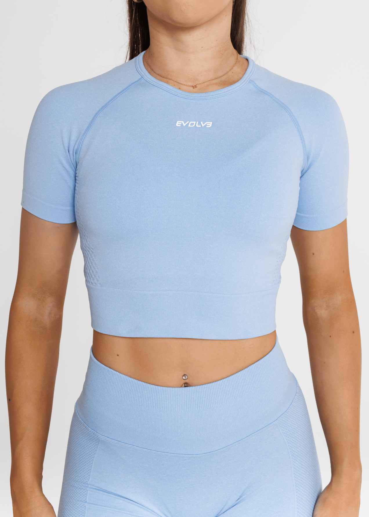 Evolve Apparel Prime Seamless Short Sleeve - Sky