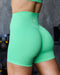 Evolve Signature Bike Shorts Neon Apple - Muscle Nation women's bike shorts