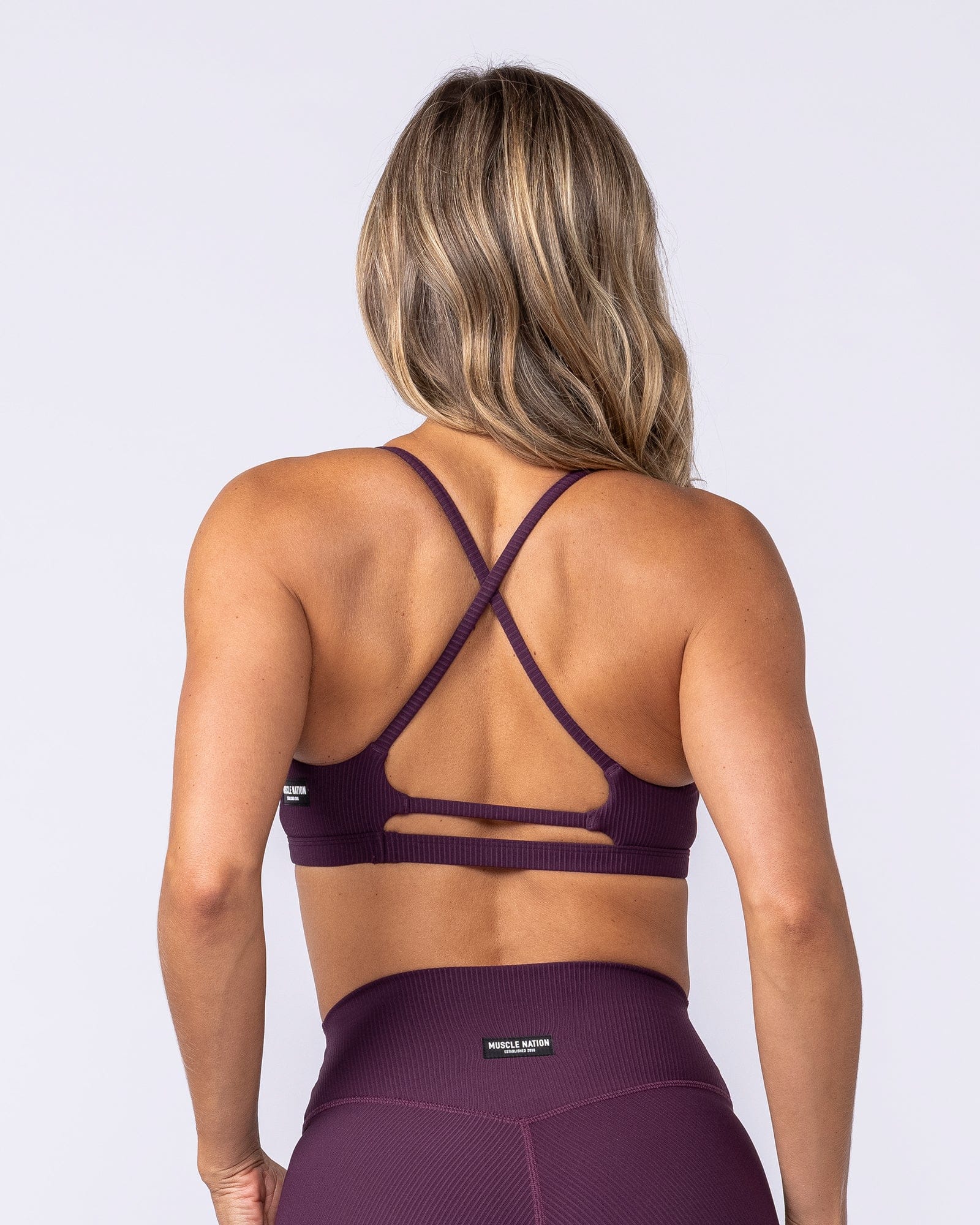 Fantasy Rib Bralette - Cranberry