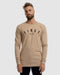 First Division Long Sleeve Tops Mens Core Logo Long Sleeve Tee - Camel