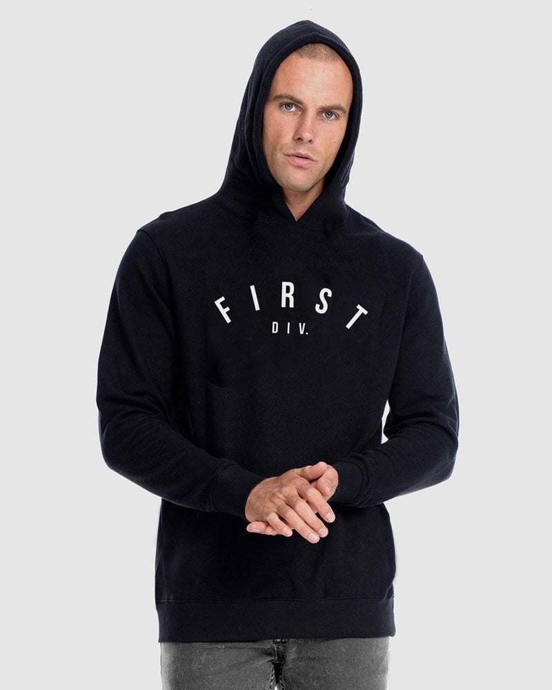 First Division Mens Hoodies Core Logo Hoodie