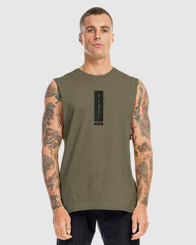 First Division Mens Printed Tanks Midfield Tank