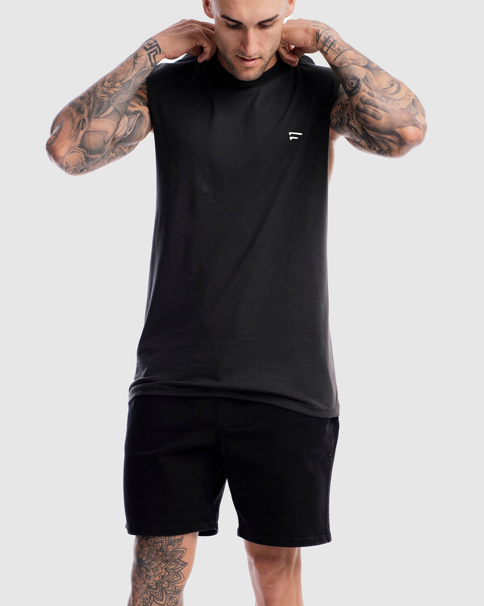 First Division Mens Printed Tanks Performance Crest Rise Tank