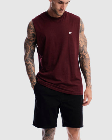 First Division Mens Printed Tanks Performance Crest Rise Tank