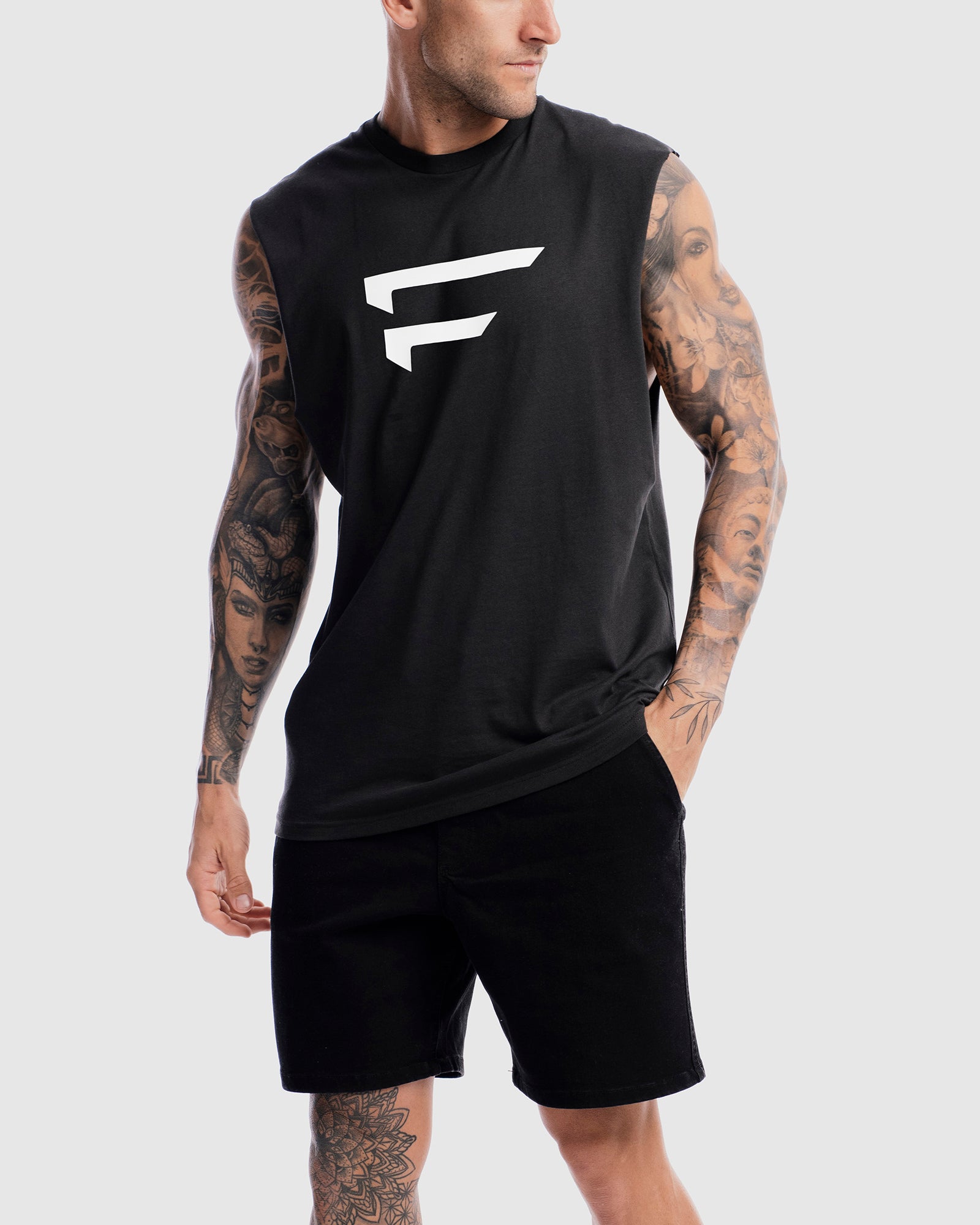 First Division Mens Printed Tanks Performance Logo Tank