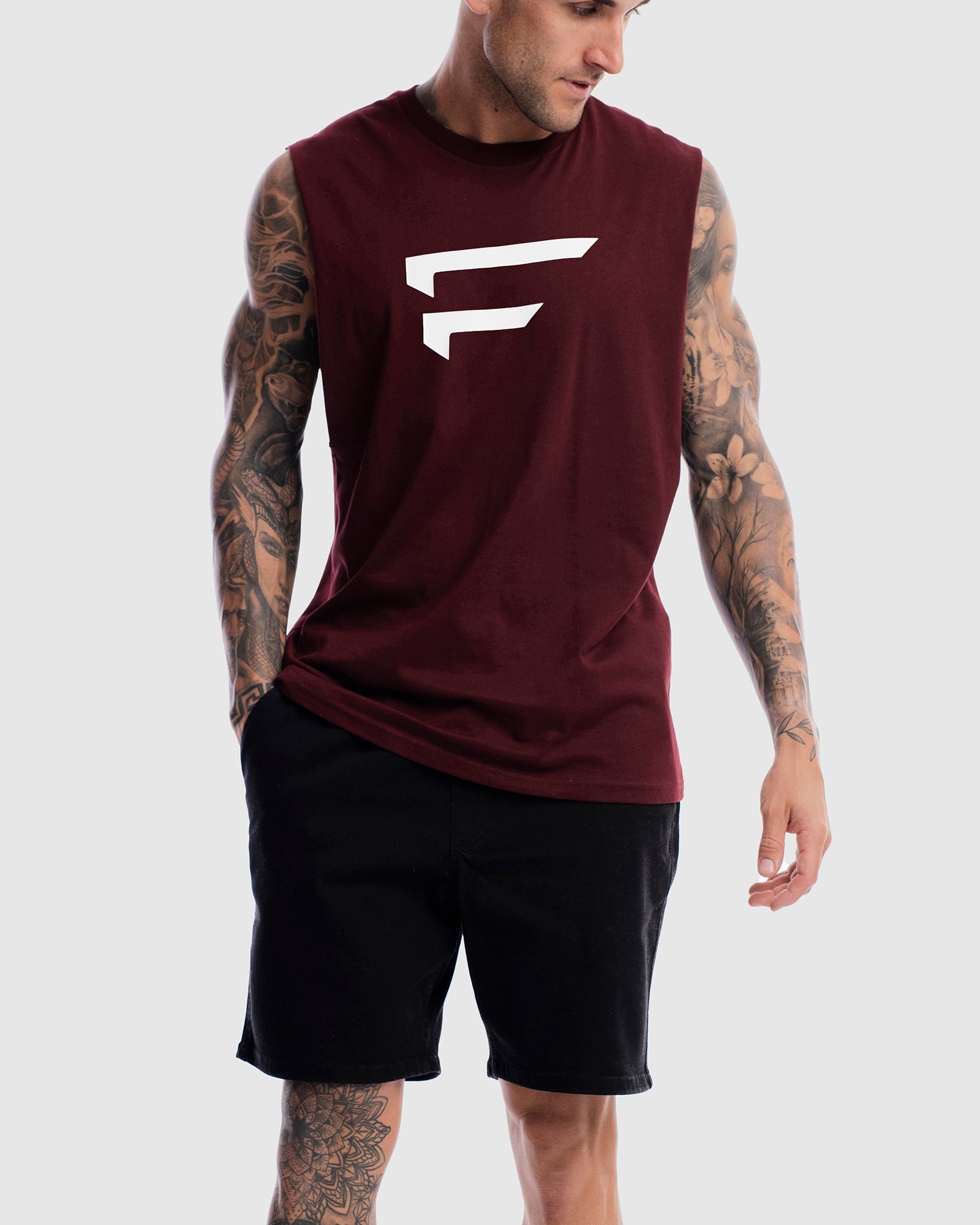 First Division Mens Printed Tanks Performance Logo Tank