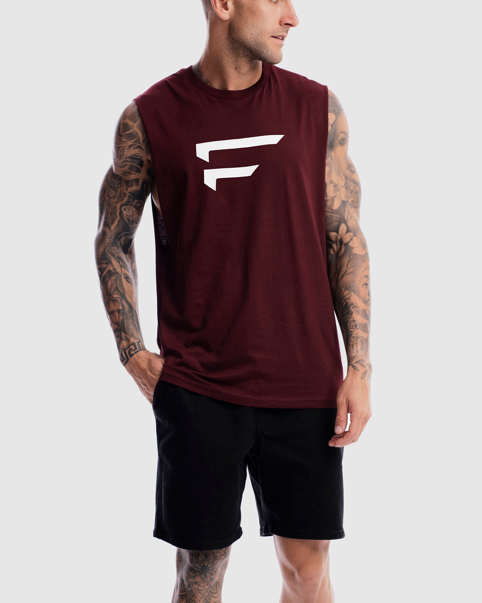 First Division Mens Printed Tanks Performance Logo Tank