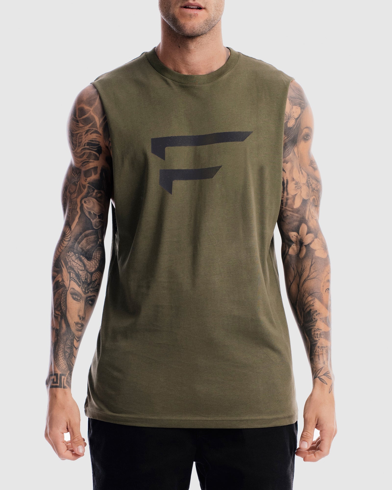 First Division Mens Printed Tanks Performance Logo Tank