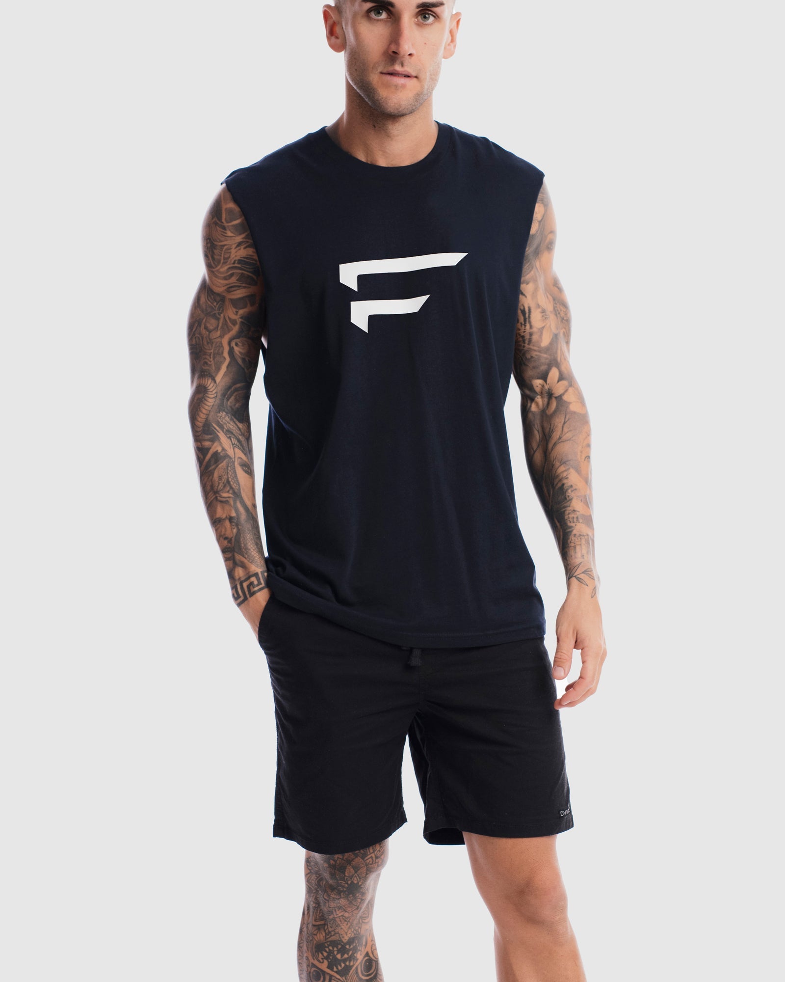 First Division Mens Printed Tanks Performance Logo Tank