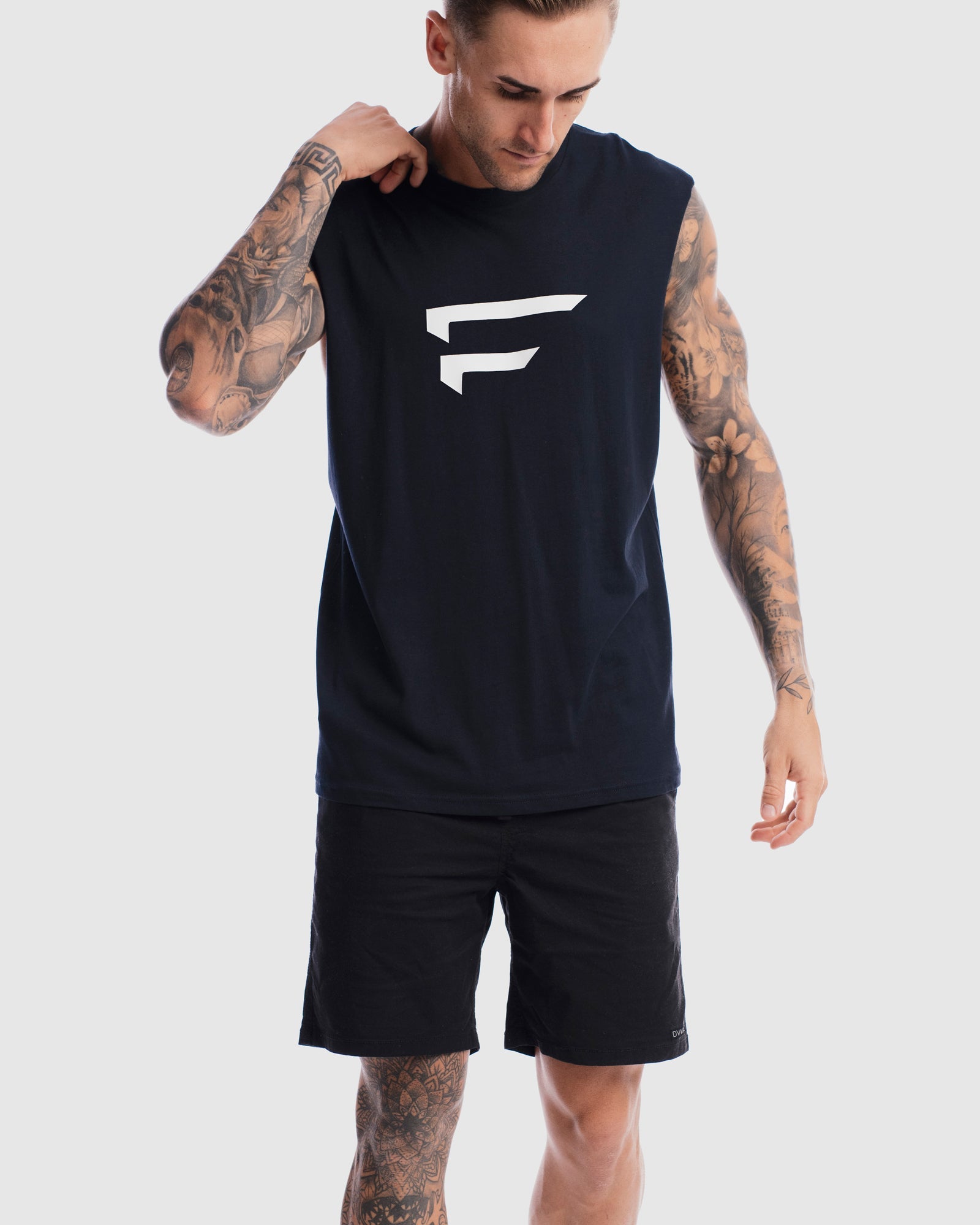 First Division Mens Printed Tanks Performance Logo Tank
