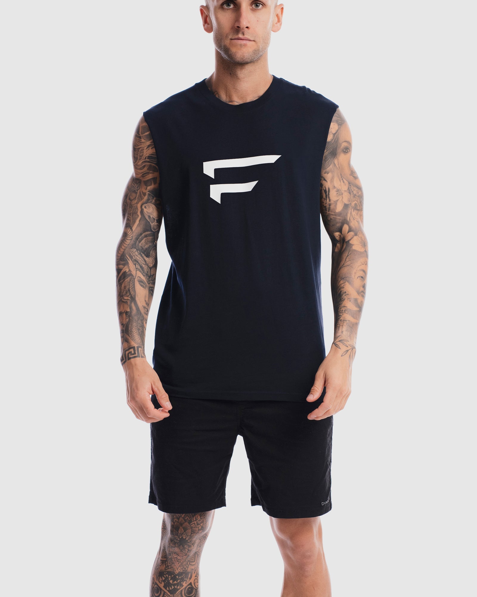 First Division Mens Printed Tanks Performance Logo Tank