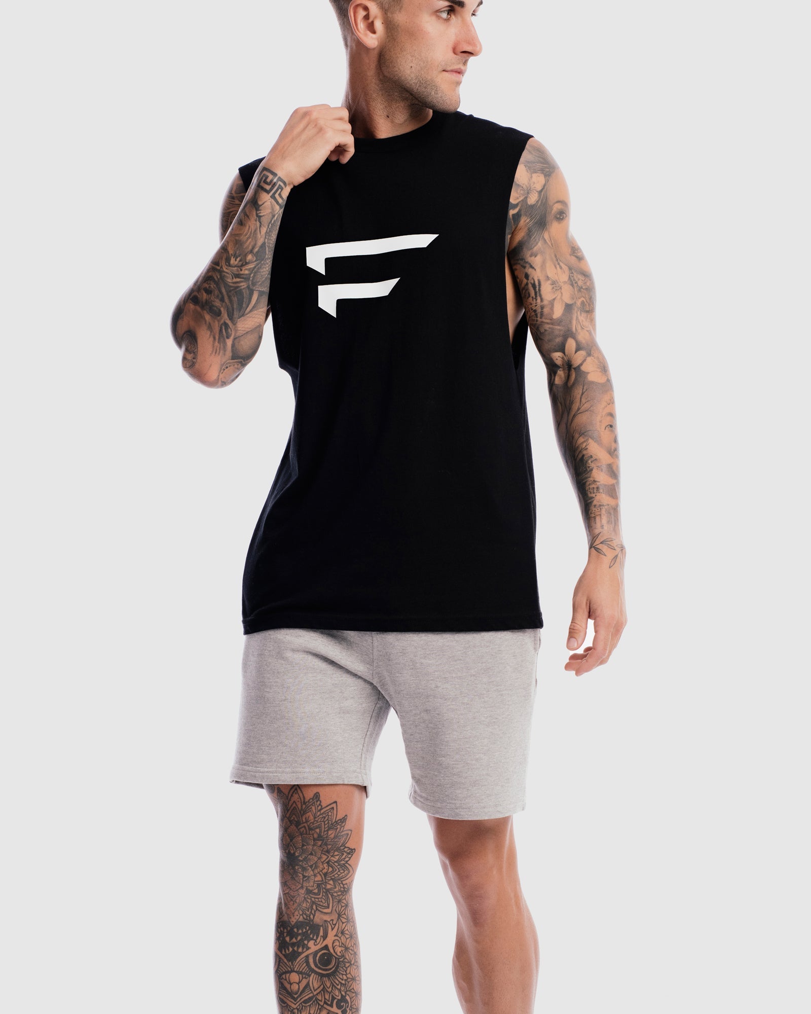 First Division Mens Printed Tanks Performance Logo Tank
