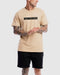 First Division T-Shirts M Mens Box Tee - Camel