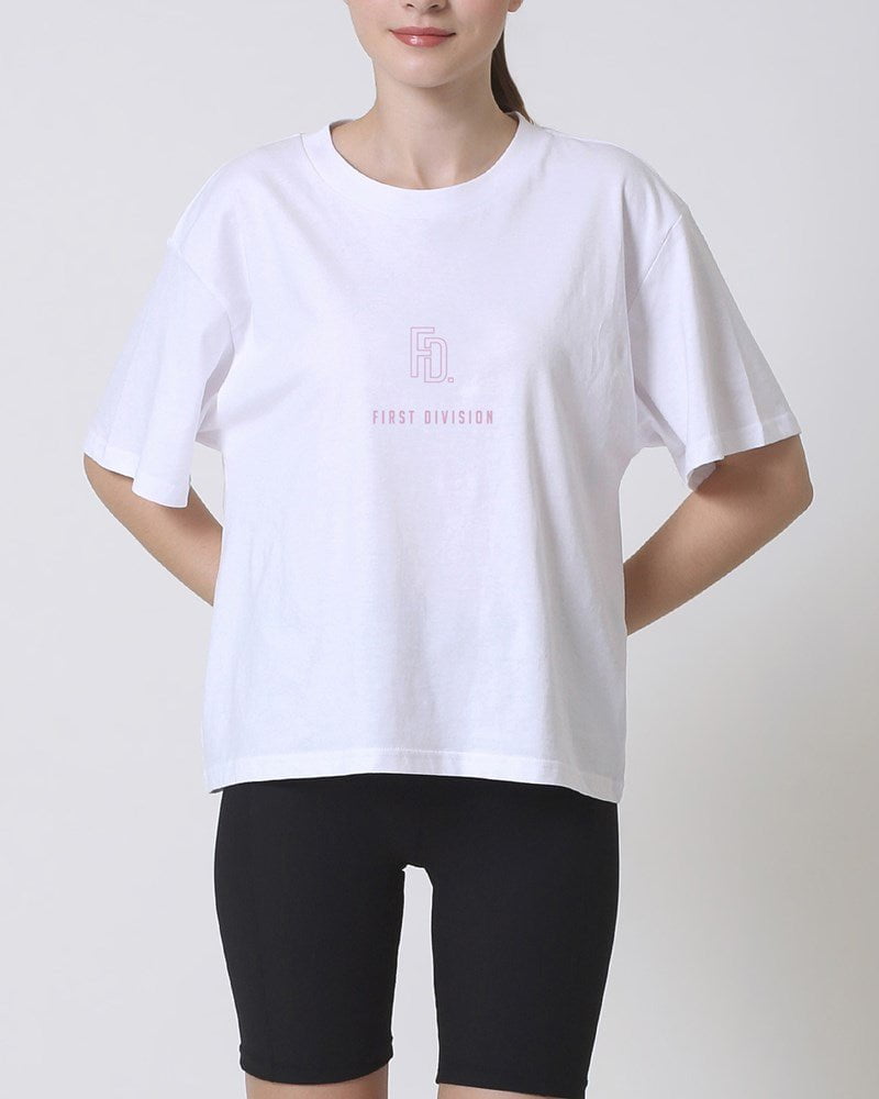 First Division T-Shirts Printed Product / XS Monogram Tee - White